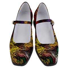 Abstract Painting Colorful Women s Mary Jane Shoes by Wegoenart