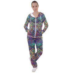 Dragon Fractal Pattern Texture Women s Tracksuit by Wegoenart