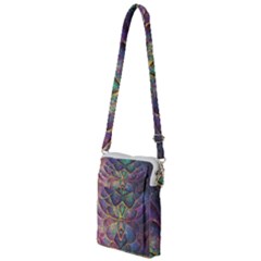 Dragon Fractal Pattern Texture Multi Function Travel Bag by Wegoenart