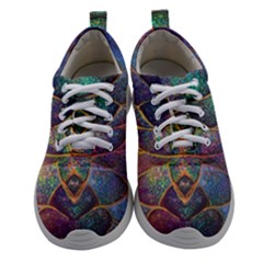 Dragon Fractal Pattern Texture Women Athletic Shoes by Wegoenart