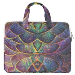 Dragon Fractal Pattern Texture Macbook Pro 13  Double Pocket Laptop Bag by Wegoenart