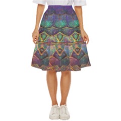 Dragon Fractal Pattern Texture Classic Short Skirt by Wegoenart