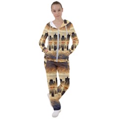 Manhattan Skyline Sunset Nyc Women s Tracksuit by Wegoenart