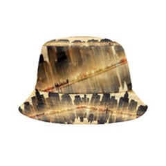 Manhattan Skyline Sunset Nyc Inside Out Bucket Hat by Wegoenart