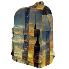 New York City Sunset Dusk Twilight Classic Backpack by Wegoenart