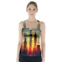 New York City Sunset Dusk Twilight Racer Back Sports Top View1