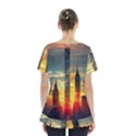 New York City Sunset Dusk Twilight Skirt Hem Sports Top View2