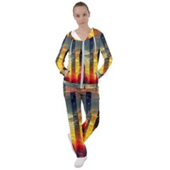 New York City Sunset Dusk Twilight Women s Tracksuit by Wegoenart