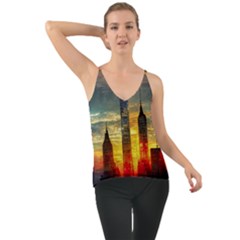 New York City Sunset Dusk Twilight Chiffon Cami by Wegoenart