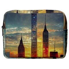 New York City Sunset Dusk Twilight Make Up Pouch (large) by Wegoenart