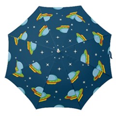 Seamless Pattern Ufo With Star Space Galaxy Background Straight Umbrellas by Wegoenart