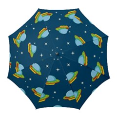 Seamless Pattern Ufo With Star Space Galaxy Background Golf Umbrellas by Wegoenart