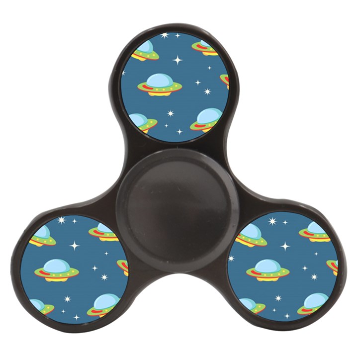 Seamless Pattern Ufo With Star Space Galaxy Background Finger Spinner