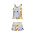 Seamless Pattern Cute Cat Cartoons Kids  Boyleg Swimsuit View2