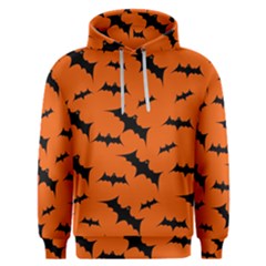 Halloween Card With Bats Flying Pattern Men s Overhead Hoodie