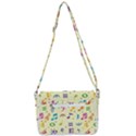 Seamless Pattern Musical Note Doodle Symbol Shoulder Bag with Back Zipper View3