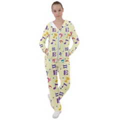 Seamless Pattern Musical Note Doodle Symbol Women s Tracksuit by Wegoenart