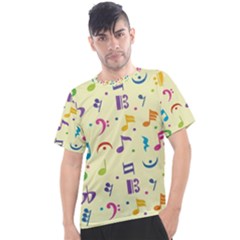 Seamless Pattern Musical Note Doodle Symbol Men s Sport Top by Wegoenart