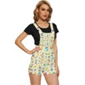 Seamless Pattern Musical Note Doodle Symbol Short Overalls View3