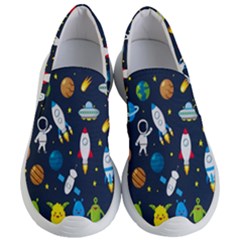 Big Set Cute Astronaut Space Planet Star Alien Rockets Ufo Constellation Satellite Moon Women s Lightweight Slip Ons