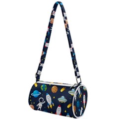 Big Set Cute Astronaut Space Planet Star Alien Rockets Ufo Constellation Satellite Moon Mini Cylinder Bag by Wegoenart