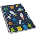 Big Set Cute Astronaut Space Planet Star Alien Rockets Ufo Constellation Satellite Moon 5.5  x 8.5  Notebook View1