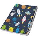 Big Set Cute Astronaut Space Planet Star Alien Rockets Ufo Constellation Satellite Moon 5.5  x 8.5  Notebook View2