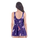 Space Seamless Pattern Skater Dress Swimsuit View2