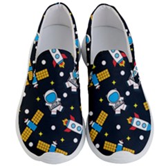 Seamless Adventure Space-vector Pattern Background Men s Lightweight Slip Ons by Wegoenart