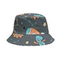 Rocketship Astronaut Space Seamless Pattern Bucket Hat View1