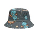 Rocketship Astronaut Space Seamless Pattern Bucket Hat View2