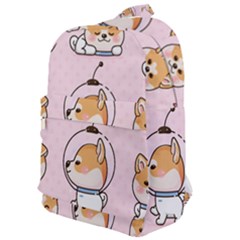 Set Kawaii Smile Japanese Dog Cartoon Classic Backpack by Wegoenart