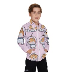 Set Kawaii Smile Japanese Dog Cartoon Kids  Windbreaker by Wegoenart