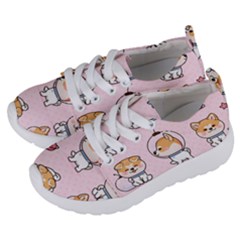 Set Kawaii Smile Japanese Dog Cartoon Kids  Lightweight Sports Shoes by Wegoenart