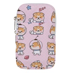 Set Kawaii Smile Japanese Dog Cartoon Waist Pouch (small) by Wegoenart