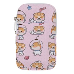 Set Kawaii Smile Japanese Dog Cartoon Waist Pouch (large) by Wegoenart