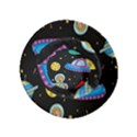 Seamless Pattern With Space Object Ufo Rocket Alien Hand Drawn Element Space Inside Out Bucket Hat (Kids) View6