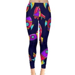 Space Pattern Leggings  by Wegoenart