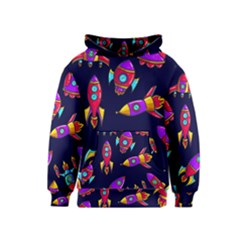 Space Pattern Kids  Pullover Hoodie by Wegoenart