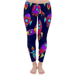 Space Pattern Classic Winter Leggings by Wegoenart