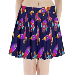 Space Pattern Pleated Mini Skirt by Wegoenart