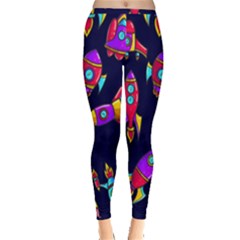 Space Pattern Inside Out Leggings by Wegoenart