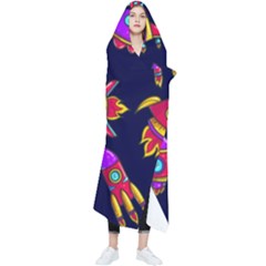 Space Pattern Wearable Blanket by Wegoenart