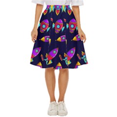 Space Pattern Classic Short Skirt by Wegoenart