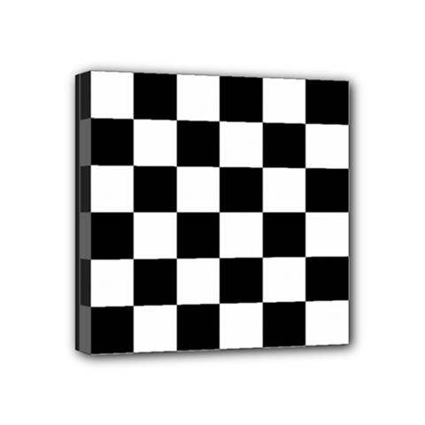 Chess Board Background Design Mini Canvas 4  X 4  (stretched) by Wegoenart