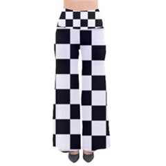 Chess Board Background Design So Vintage Palazzo Pants by Wegoenart