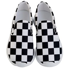 Chess Board Background Design Men s Lightweight Slip Ons by Wegoenart