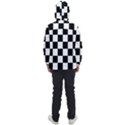 Chess board background design Men s Front Pocket Pullover Windbreaker View2