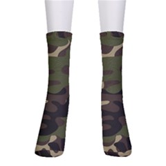 Texture-military-camouflage-repeats-seamless-army-green-hunting Crew Socks by Wegoenart