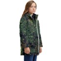 Military-background-grunge-style Kid s Hooded Longline Puffer Jacket View2